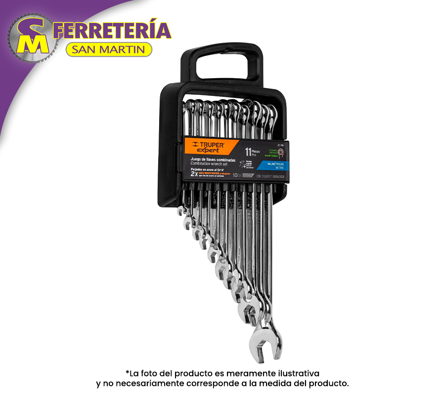 JUEGO LLAVES COMB.MM 11PZA 15778(TRUPE