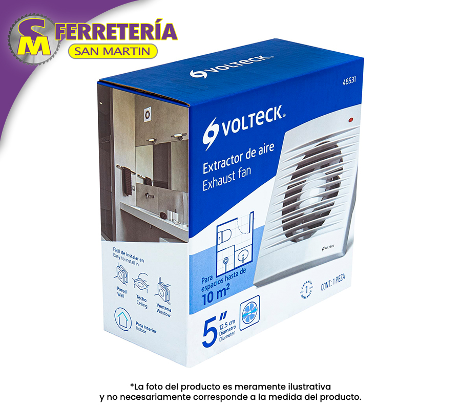 EXTRACTOR DE AIRE 5"48531(VOLTECK)