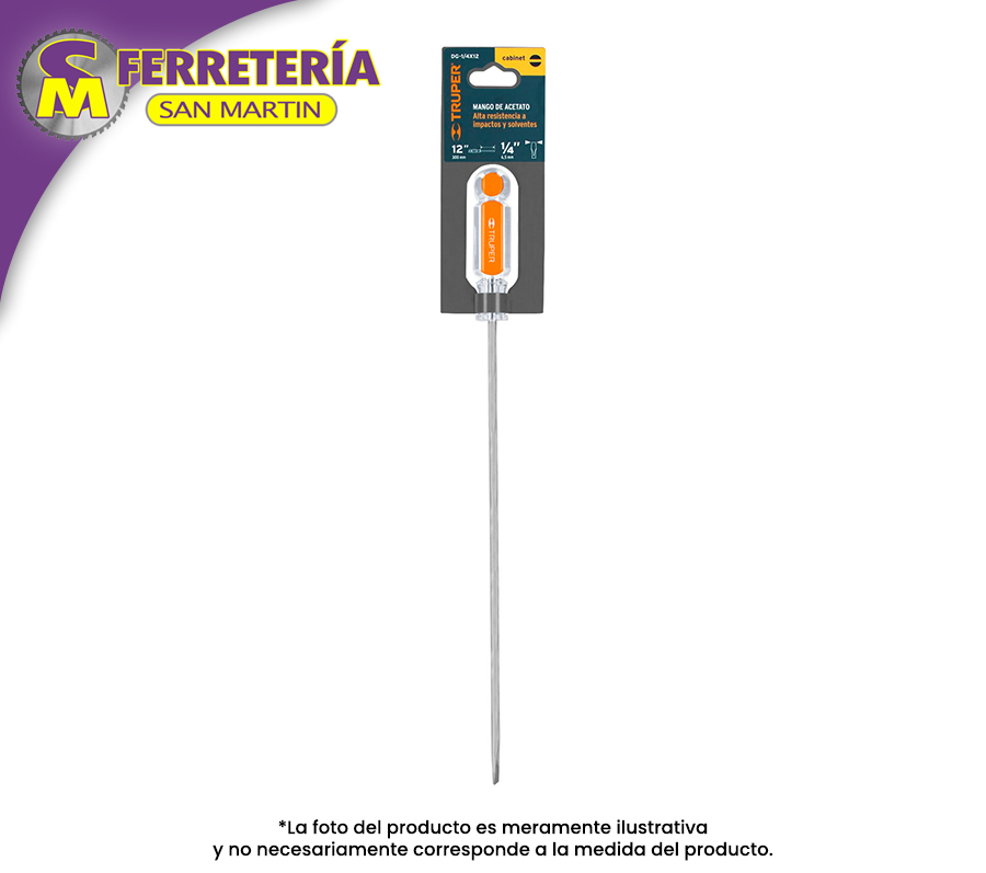 DESARMADOR P.DG-1/4X12 14047(TRUPER)