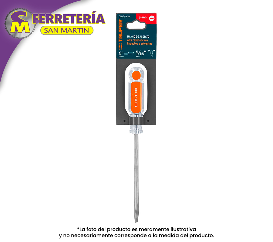 DESARMADOR P.DR-5/16X6 14002(TRUPER)