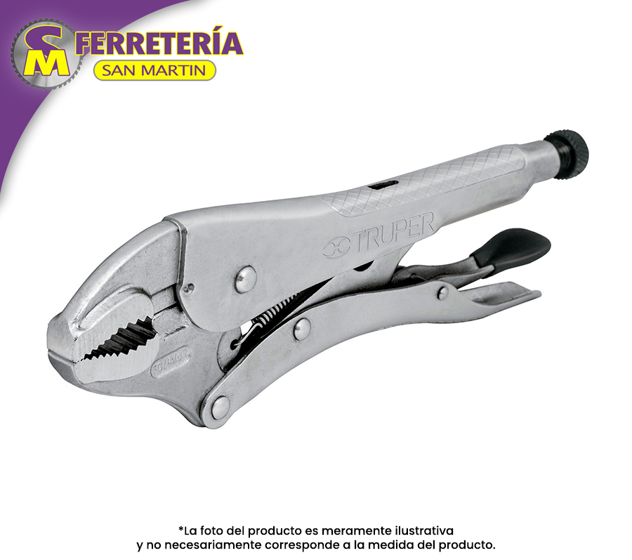 PINZA PRES.CURVA PPT-10C 17423(TRUPER)