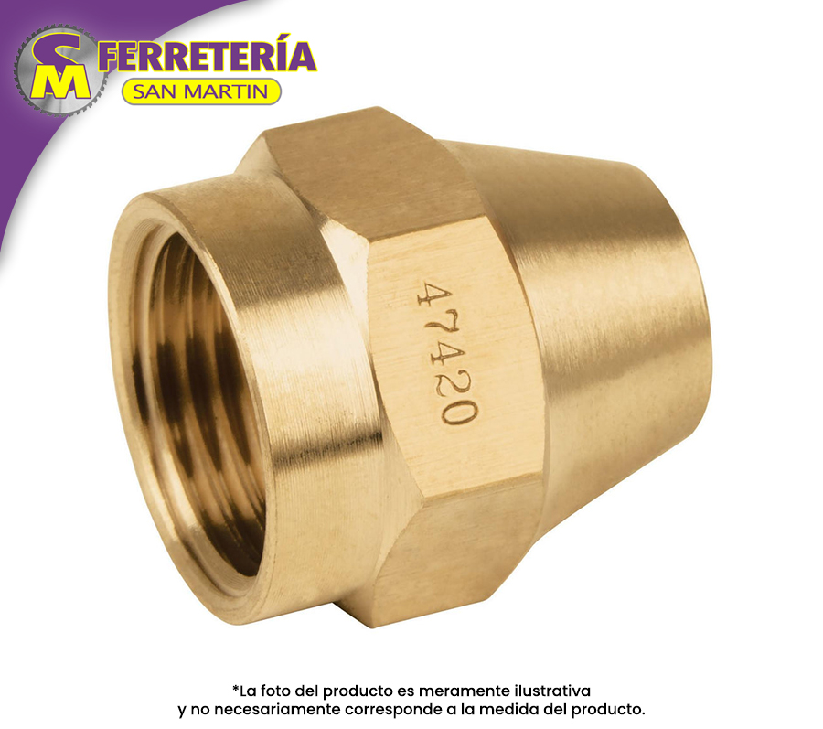 TUERCA CONICA 1/2" 47420(FOSET)