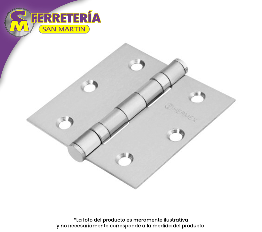 BISAGRA 3" A.INOX BC-304P 43227(HERMEX)
