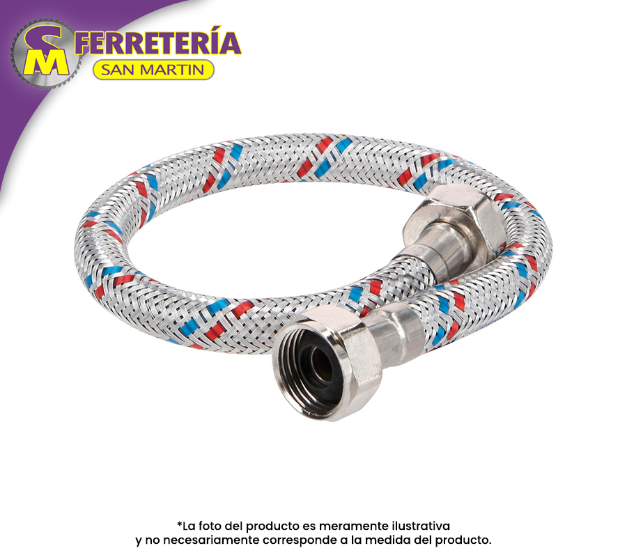 MANGUERA LAVABO 40CM 26020(FOSET)