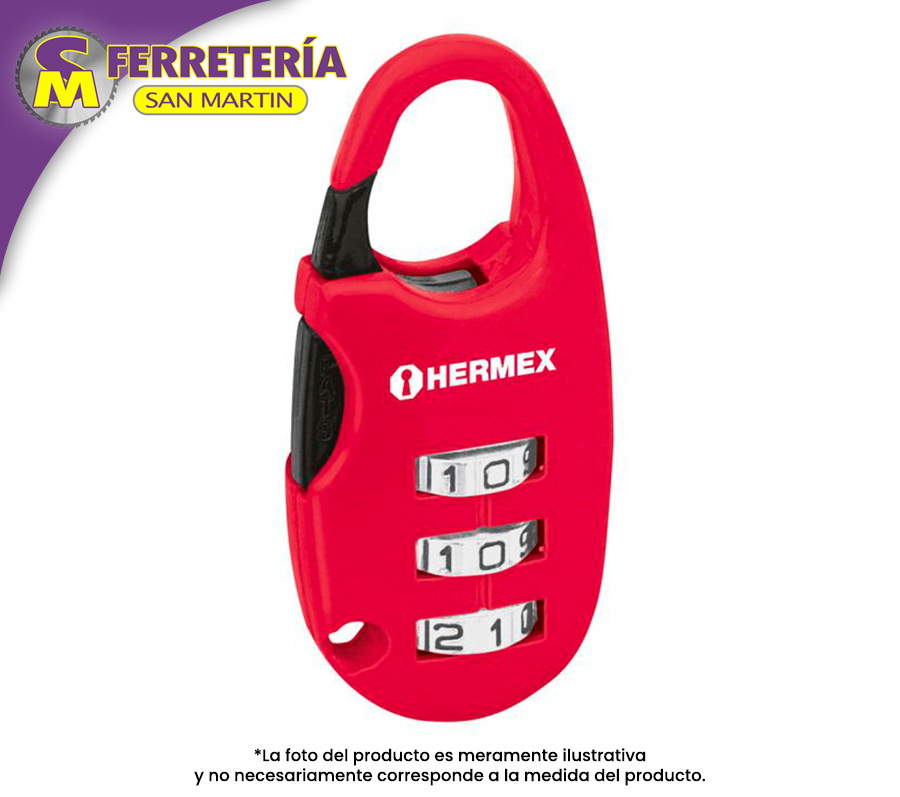 CANDADO COMB.43350(HERMEX)