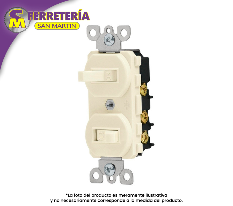 APAGADOR DOBLE HORIZONTAL 46002 VOLTECK