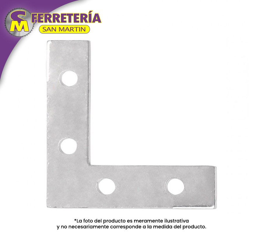 ESCUADRA P/MUEB.PLANA 3" 41041(FIERO)