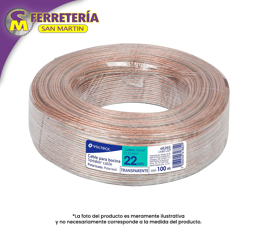 CABLE P/BOCINA NO.22 46265(METRO)