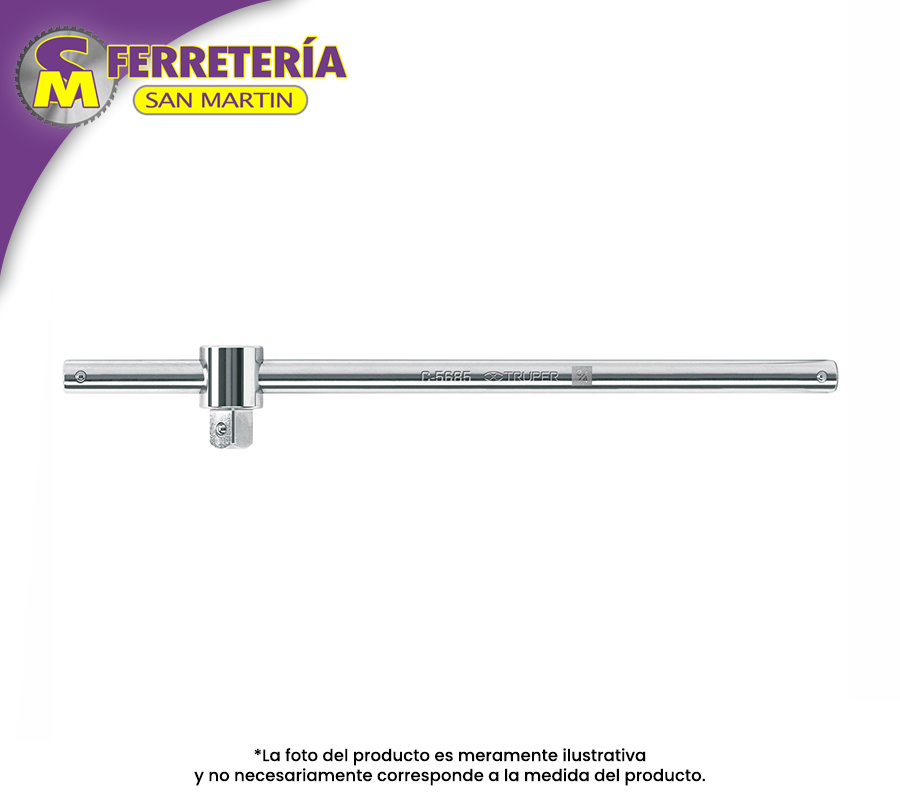 BARRA CORRE.3/4 X 18" 13912(TRUPER)