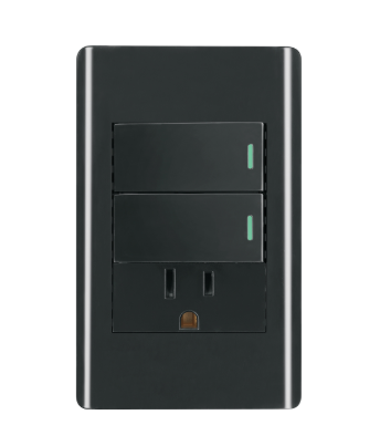 LISBOLA NEGRO 2 APAG.+ 1 CONTACTO 47900 VOLTECK