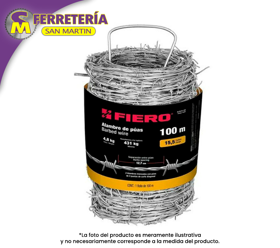 ALAMBRE PUAS 100MT 44884(FIERO)