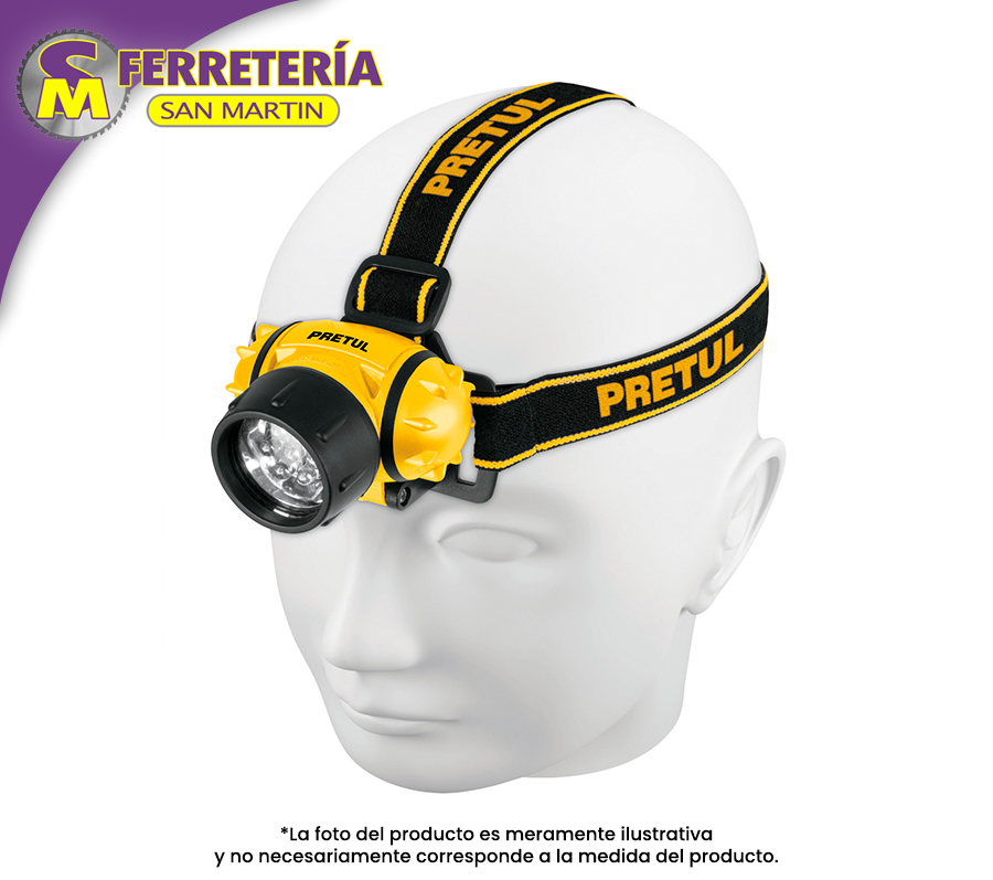 LINTERNA CABEZA LED 27083(PRETUL)