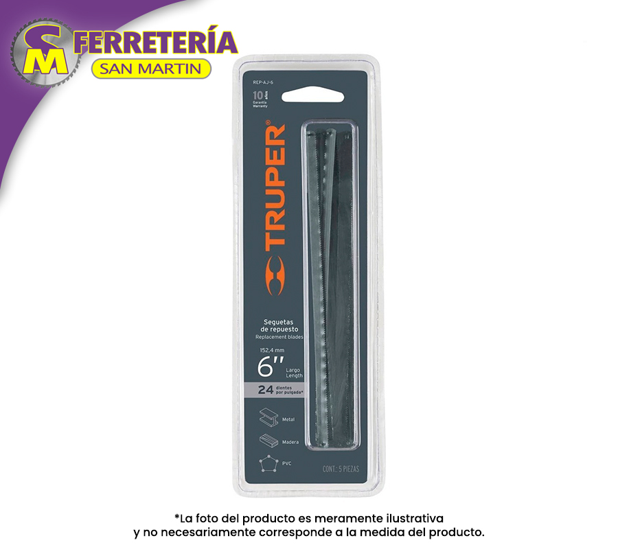 SEGUETA P/ARCO JUNIOR C/5 10220(TRUPER)