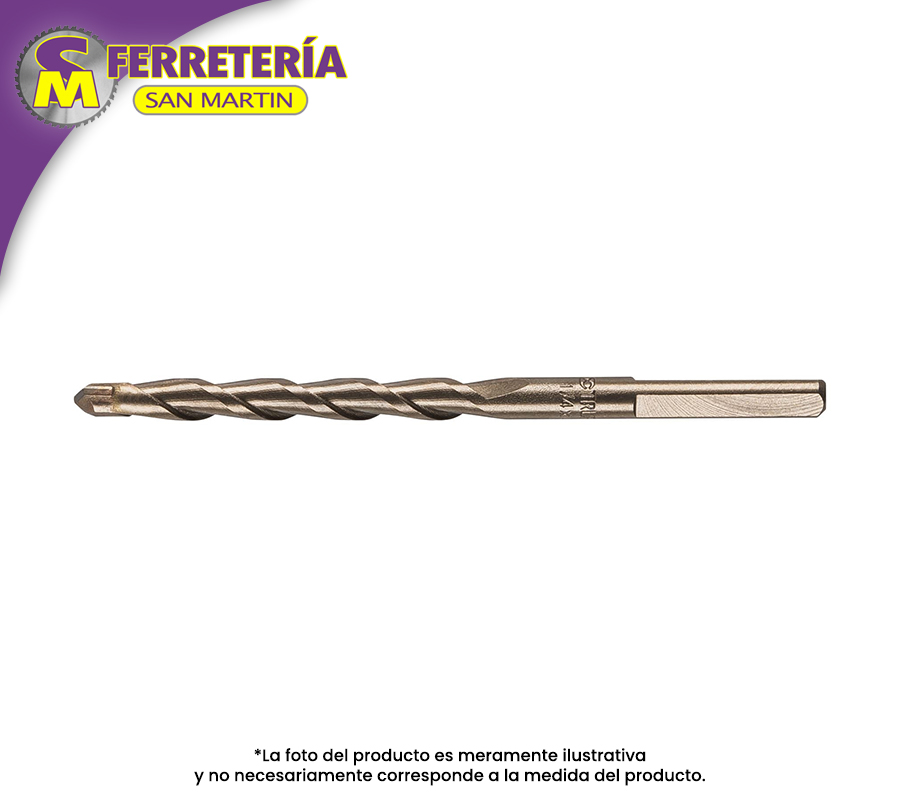 BROCA CONC. 1/4 X 4" 12754(TRUPER)