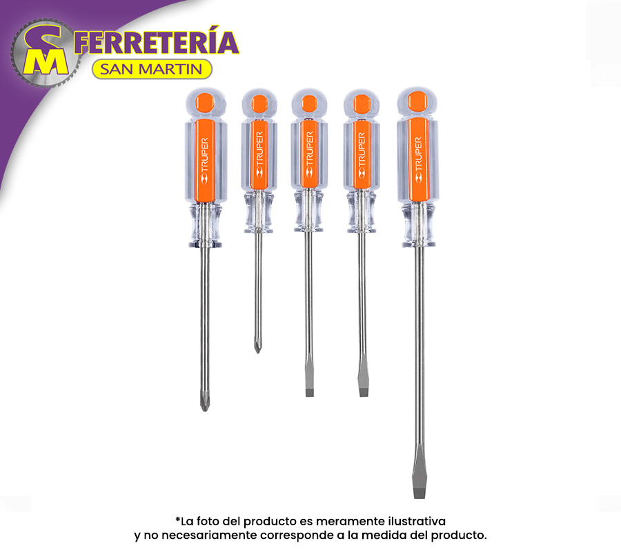DESARMADORES JGO.5PZ 14137(TRUPER)