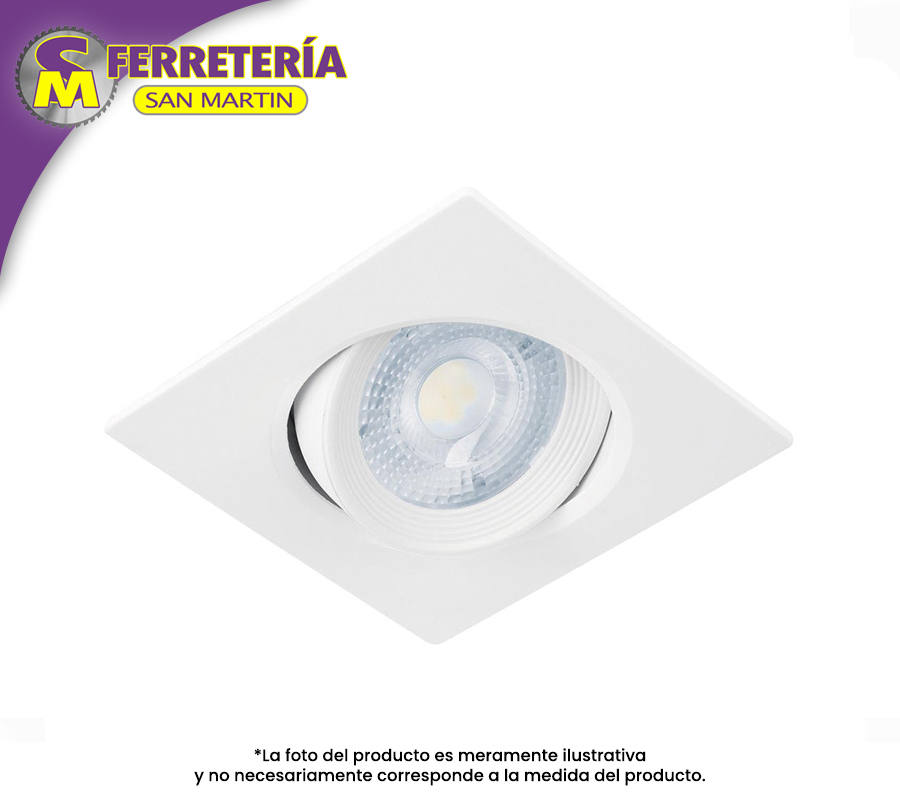 LAMPARA CUADRO 5W 6500K BLANCO 46947(VOLTECK)