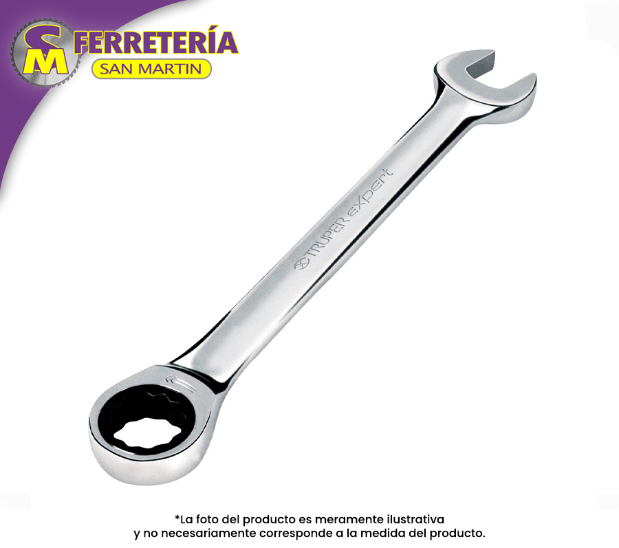 LLAVE COMB.MATRACA 7/16" 15737(TRUPER)