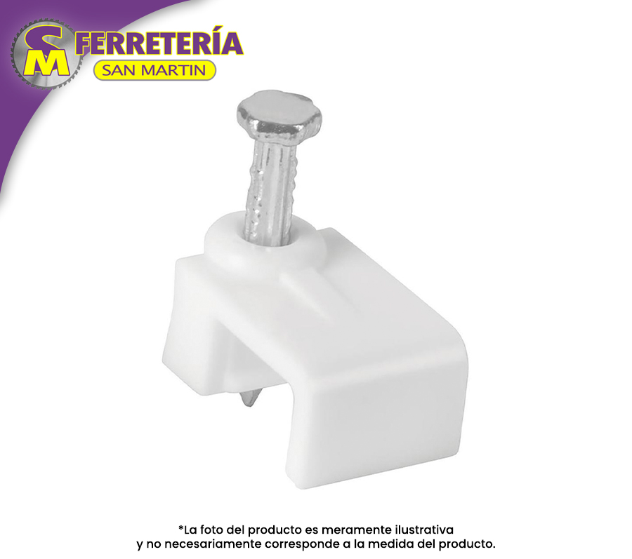 GRAPA 5 X 8.5MM BLANCA C/20PZA 48278(VOLTECK)