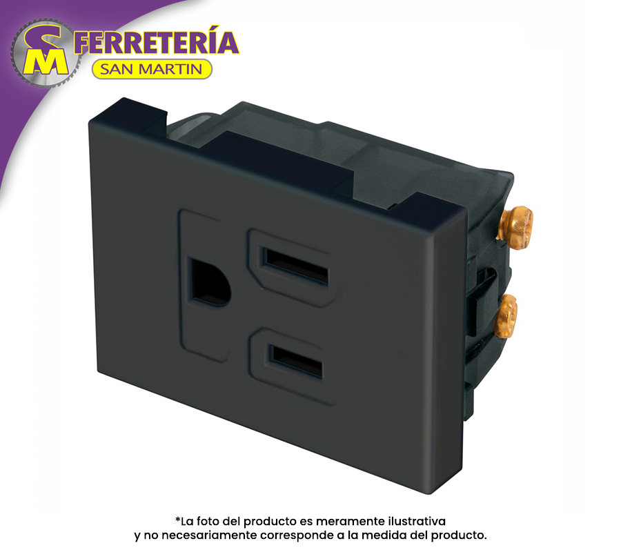 NEGRO ESPAÑOLA CONTACTO 1.5MODULO 47992(VOLTECK)