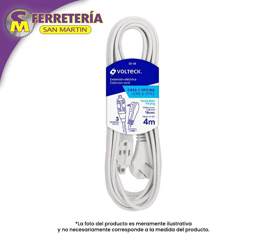 EXTENSION ELEC. DOM.4MT 48012(VOLTECK)