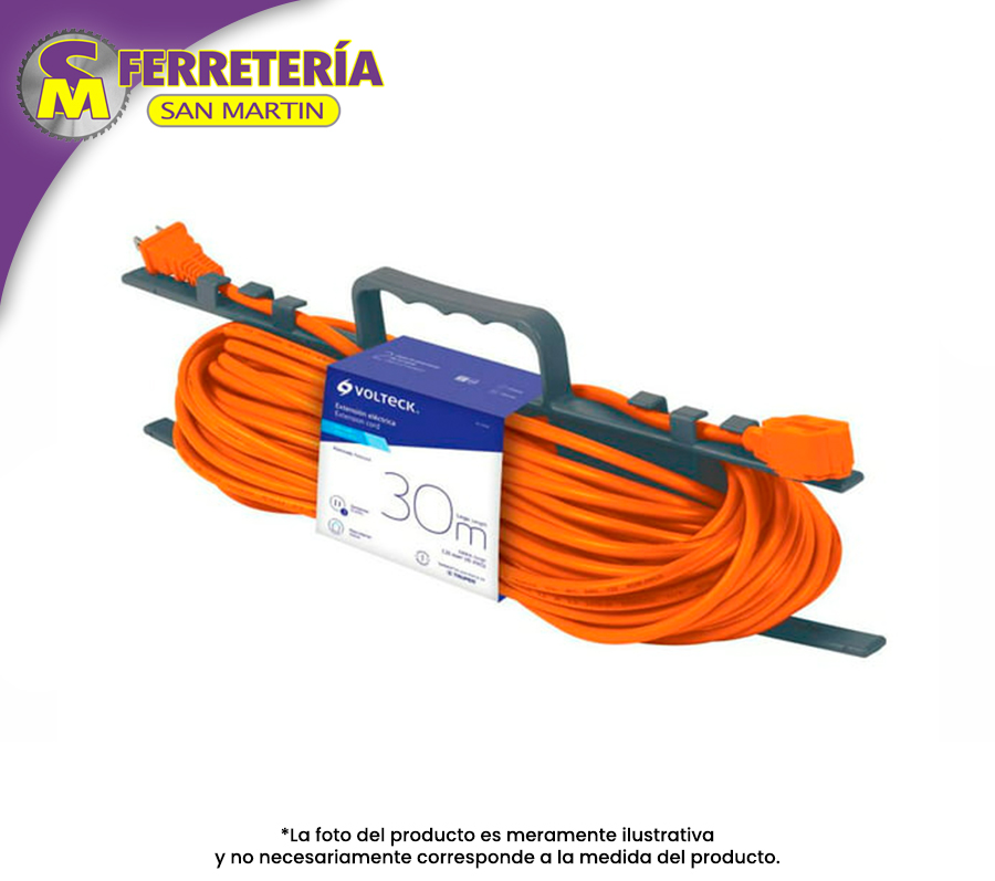 EXTENSION ELEC. USO RUDO 30MT 48051(VOLTECK)