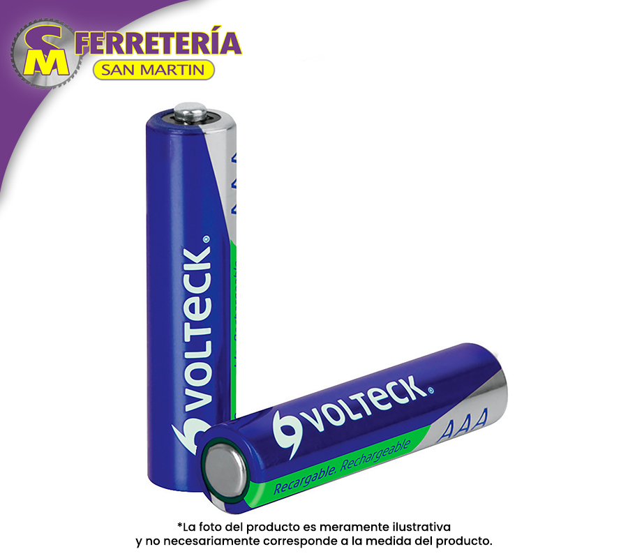 PILA RECARGABLE AAA 1000MAH 47205(VOLTECK)