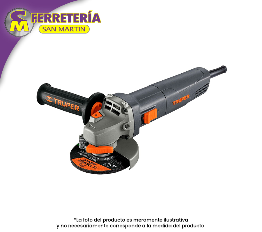 ESMERILADORA ANG.4-1/2" 850W IND.13870(TRUPER)