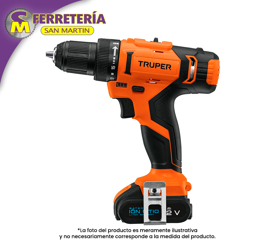 TALADRO INALABRICO 3/8" 12V 18153(TRUPER)