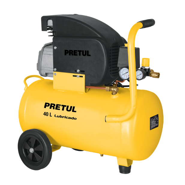 COMPRESOR HORIZONTAL 40L, 3HP 127V 23066 PRETUL