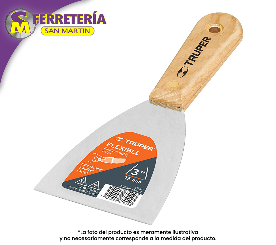 ESPATULA 3"FLEX ET-3F 14449(TRUPER)