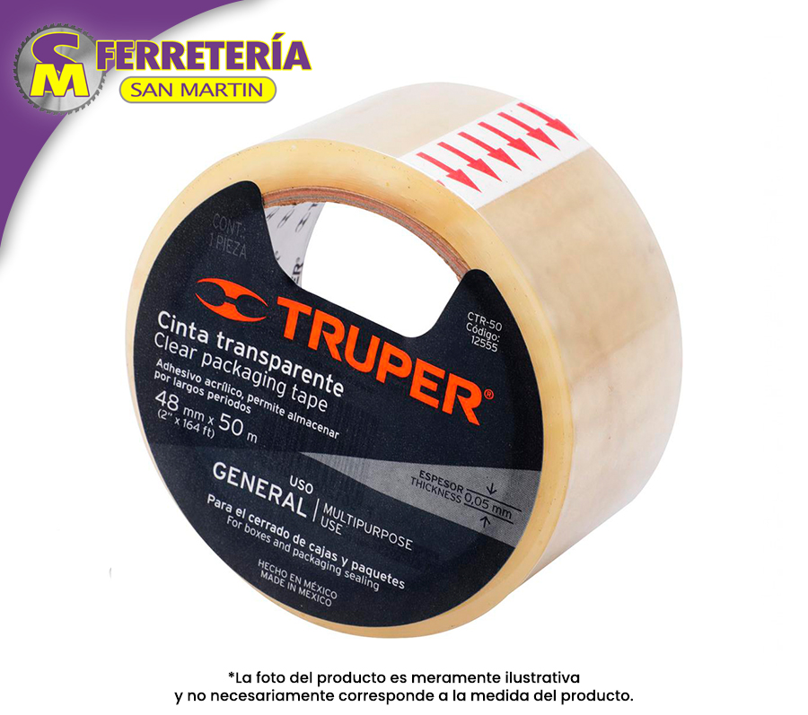 CINTA TRANSP.50MT 12555(TRUPER)