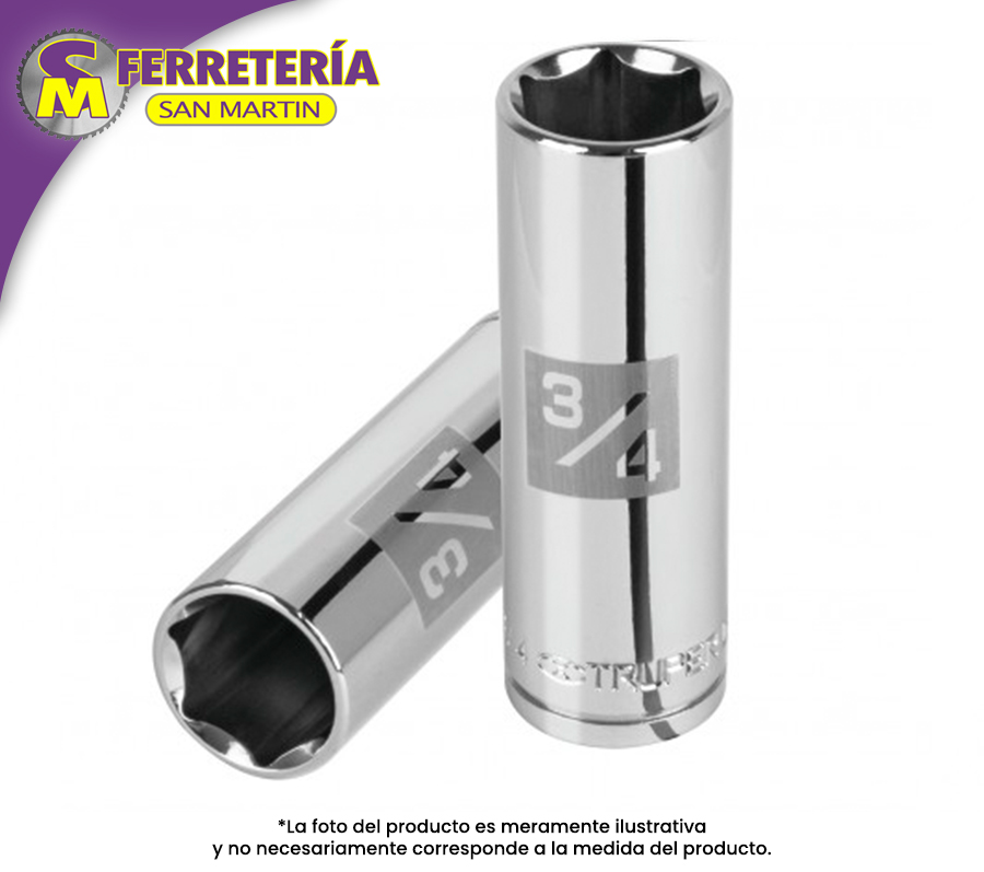 DADO 1/2 X 3/4 6-P.LGO 13329(TRUPER)