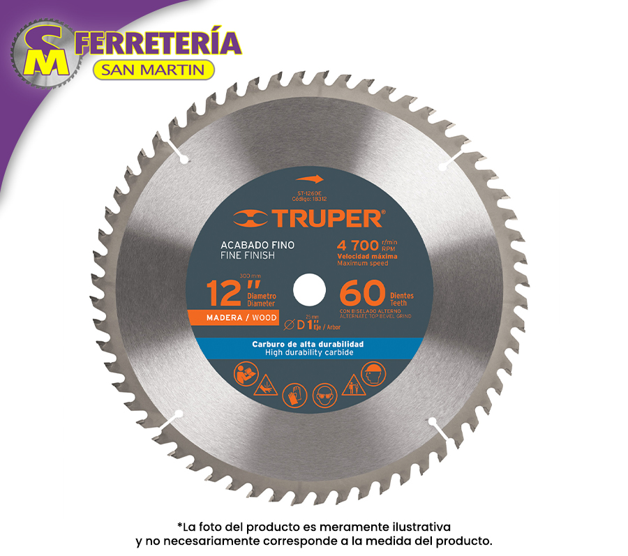 SIERRA CIRC.12" 60D 18312(TRUPER)