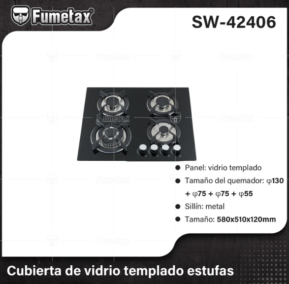 ESTUFA VIDRIO TEMP. 4 QUEM. SW-42406 FUEMTAX